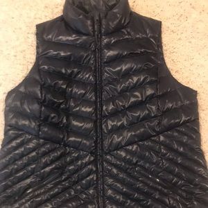 Talbots Navy Chevron Vest, Size X